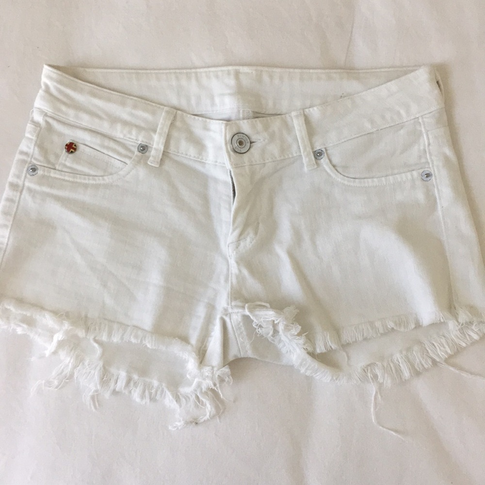 Hudson Jeans White Jean Shorts